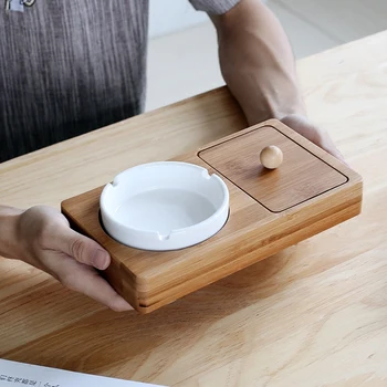 Best Ashtray Home Bamboo Bottom Tray Ceramic Small Box with Storage Space Cigarette Ashtray (22 x 12cm) Wood Color CL19030516
Best Ashtray Home Bamboo Bottom Tray Ceramic Small Box with Storage Space Cigarette Ashtray (22 x 12cm) Wood Color CL19030516