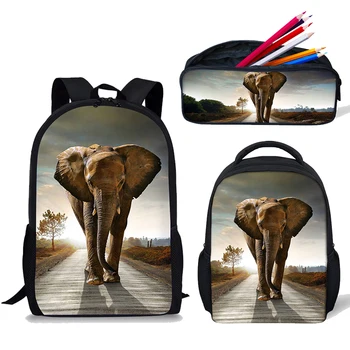 3pcs/set Animal Elephant Printing Backpack for Women School Bags For Kids SchoolbaSets for Teenagers Girls Boys Cool Pencil Bag
3pcs/set Animal Elephant Printing Backpack for Women School Bags For Kids SchoolbaSets for Teenagers Girls Boys Cool Pencil Bag