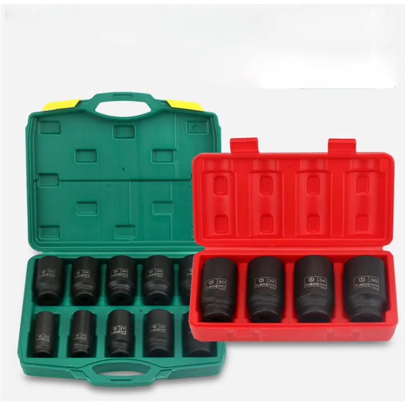 Impact Socket Set 1/2" 3/4" 1"Drive Length Deep Impact Sockets for Pneumatic Wrench Hand Tool with Storage Box Customizable
Impact Socket Set 1/2" 3/4" 1"Drive Length Deep Impact Sockets for Pneumatic Wrench Hand Tool with Storage Box Customizable