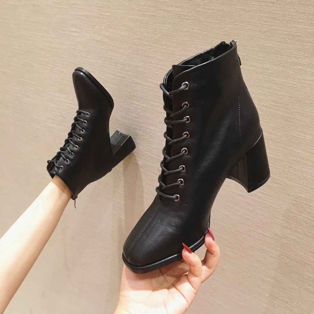 Online Celebrity Martin Boots Women's British-Style 2019 New Style Autumn And Winter Versatile High Heel Boots Women's Chunky-He
Online Celebrity Martin Boots Women's British-Style 2019 New Style Autumn And Winter Versatile High Heel Boots Women's Chunky-He