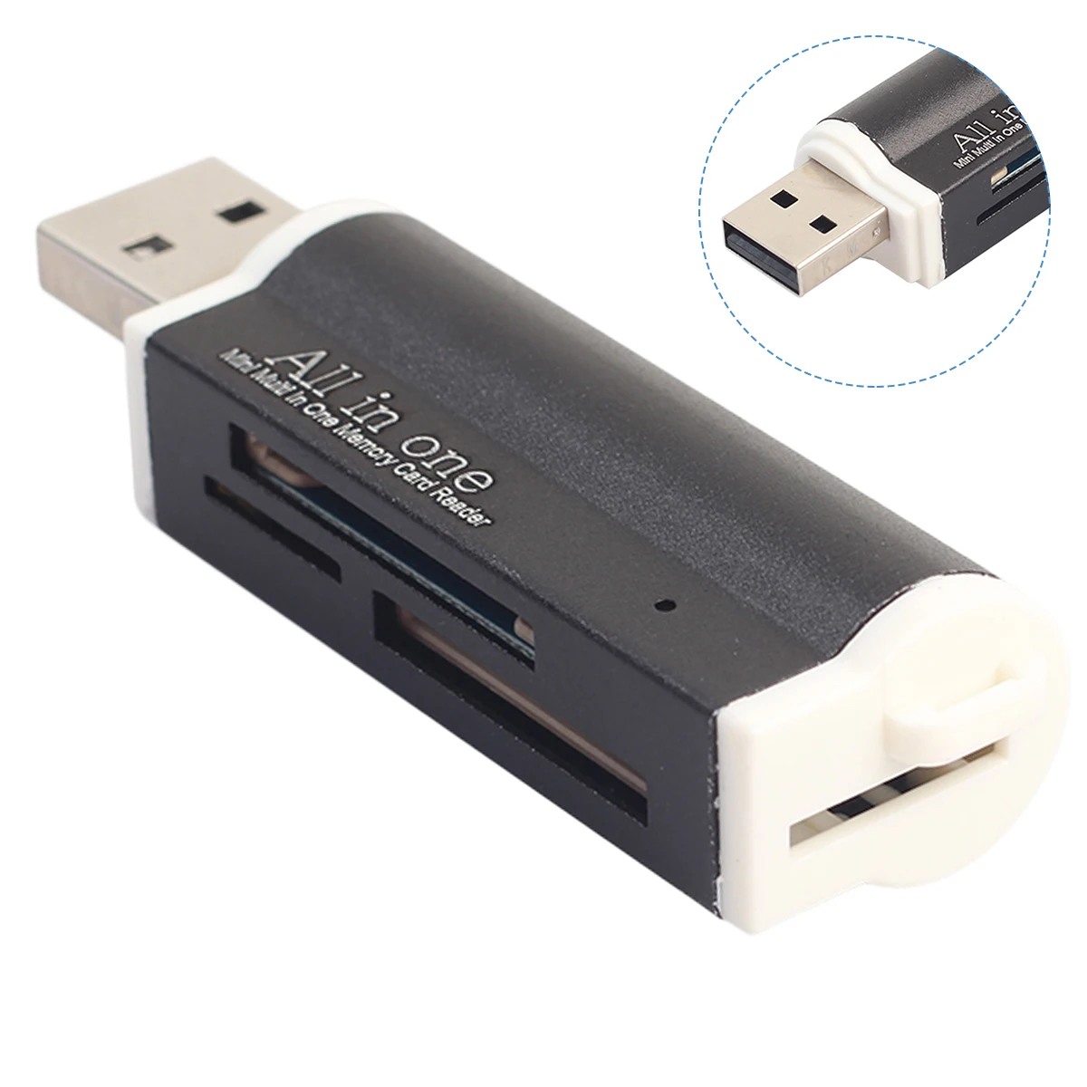 

2 in 1 USB 2.0 Memory Card Reader Universal Micro USB OTG TF/SD Card Reader Phone Extension Headers Micro USB OTG Adapter