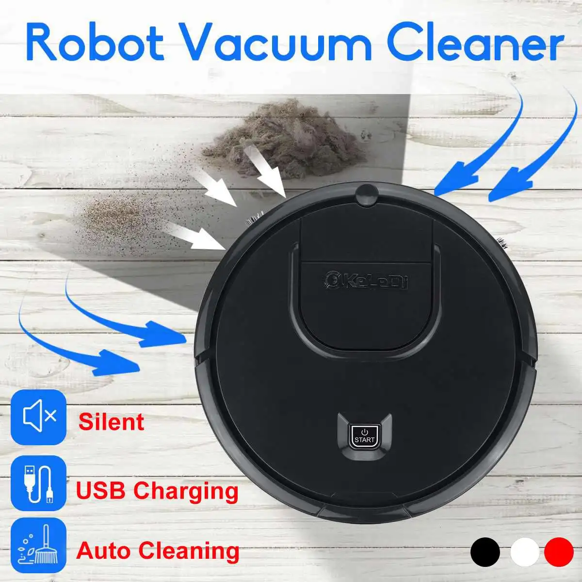 Household 3 in 1 Rechargeable Smart Robot Vacuum Cleaner Automatic Suction Sweeping Intelligent Robot 1800Pa Suction/Drag/Sweep
Household 3 in 1 Rechargeable Smart Robot Vacuum Cleaner Automatic Suction Sweeping Intelligent Robot 1800Pa Suction/Drag/Sweep
