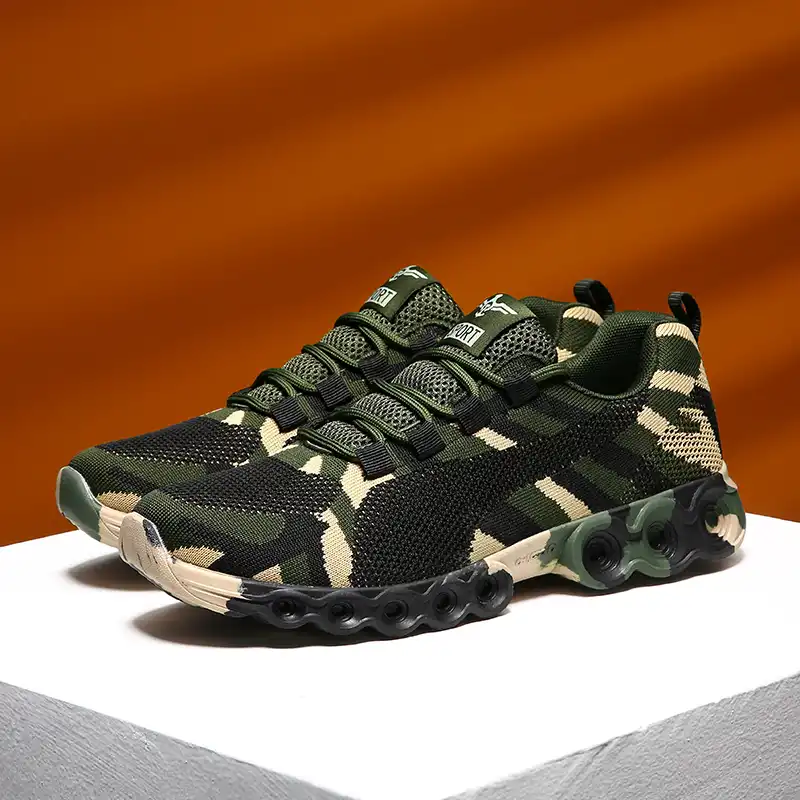 camouflage running shoes