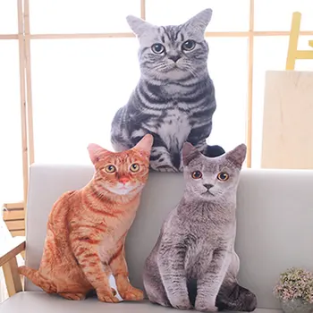 50cm 3D Simulation Plush Cat Pillows Cute Cat Soft Stuffed Animals Cushion Sofa Decor Cartoon Plush Toys for Children Kids Gift
50cm 3D Simulation Plush Cat Pillows Cute Cat Soft Stuffed Animals Cushion Sofa Decor Cartoon Plush Toys for Children Kids Gift