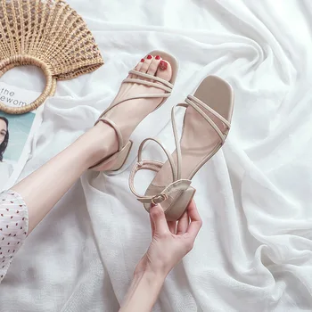 High-heeled Shoes Lady Slippers Casual Slipers Women Slides Beige Heeled Sandals Med Heels Luxury Summer 2020 Black Soft Rubber
High-heeled Shoes Lady Slippers Casual Slipers Women Slides Beige Heeled Sandals Med Heels Luxury Summer 2020 Black Soft Rubber