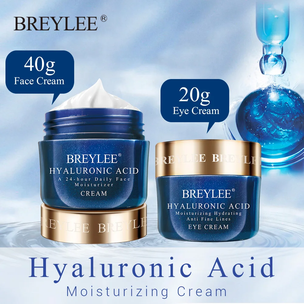 BREYLEE Hyaluronic Acid Cream Deep Moisturizing Face Cream 40g Improve Dryness Rough Anti Aging Eye Cream 20g Repair Facial Care
BREYLEE Hyaluronic Acid Cream Deep Moisturizing Face Cream 40g Improve Dryness Rough Anti Aging Eye Cream 20g Repair Facial Care