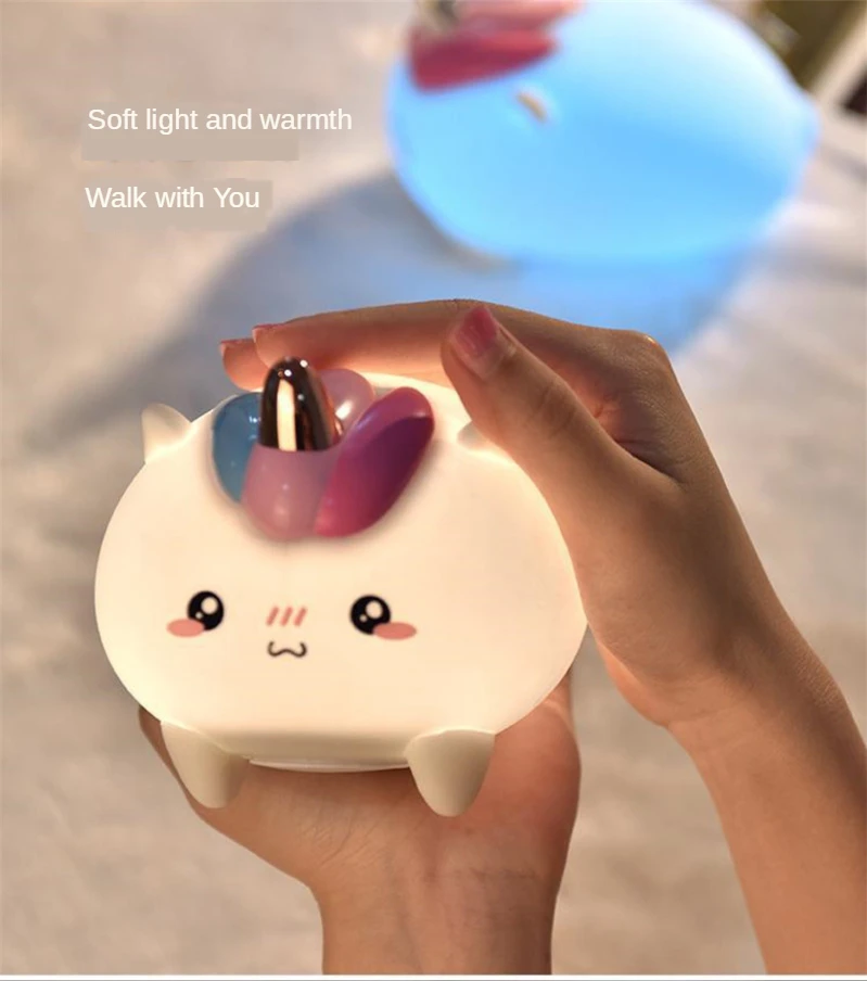 Unicorn Cute LED Night Light Soft Silicone Touch Sensor Night Light for Children Kids Bedroom Rechargeable Tap Control Night Led
Unicorn Cute LED Night Light Soft Silicone Touch Sensor Night Light for Children Kids Bedroom Rechargeable Tap Control Night Led