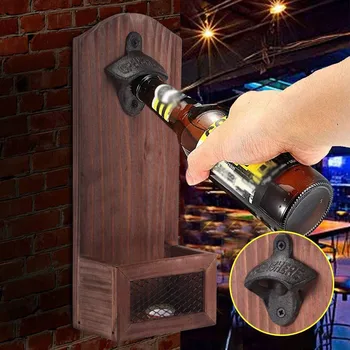Wall Mounted Bottle Opener Wooden Refrigerator Mount Home Decor Fathers Day Gifts Wood Bottle Opening Board Beer Opener Cap
Wall Mounted Bottle Opener Wooden Refrigerator Mount Home Decor Fathers Day Gifts Wood Bottle Opening Board Beer Opener Cap