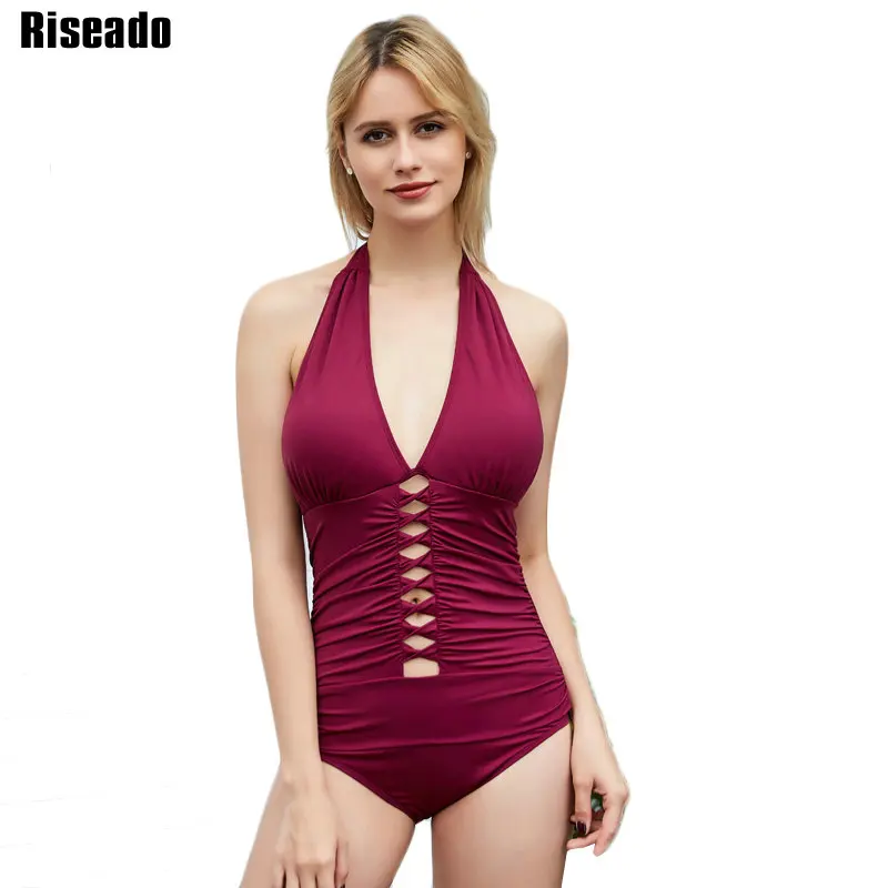 Riseado Sexy Plunging Swimwear Women Cut Out One Piece Swimsuit Female U-back Bathing Suits Summer Beach Wear XXL
Riseado Sexy Plunging Swimwear Women Cut Out One Piece Swimsuit Female U-back Bathing Suits Summer Beach Wear XXL