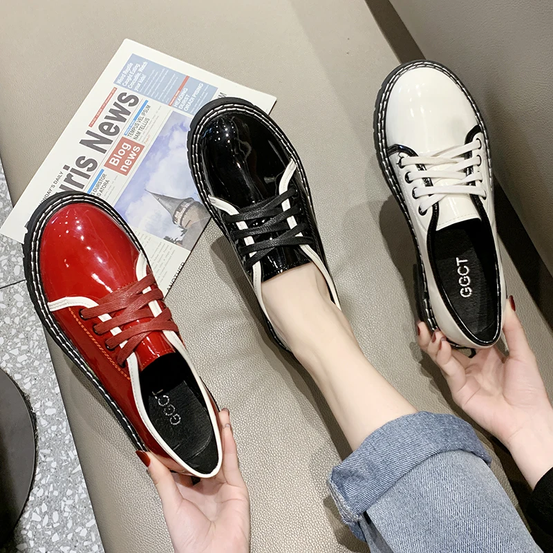Women Flat Shoes 2020 Spring New lace-up comfortable flat non-slip wear-resistant cute casual wild student platform shoes U29-05
Women Flat Shoes 2020 Spring New lace-up comfortable flat non-slip wear-resistant cute casual wild student platform shoes U29-05