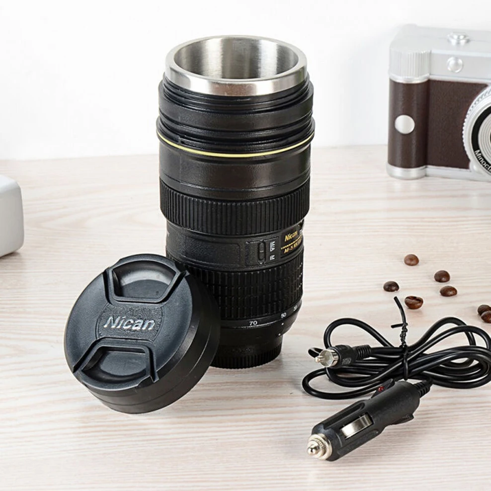 Car Heating Water Cup 440ML Stainless Steel Liner SLR Lens Cup Charging Heating Travel Coffee Mug Tea Cup
Car Heating Water Cup 440ML Stainless Steel Liner SLR Lens Cup Charging Heating Travel Coffee Mug Tea Cup