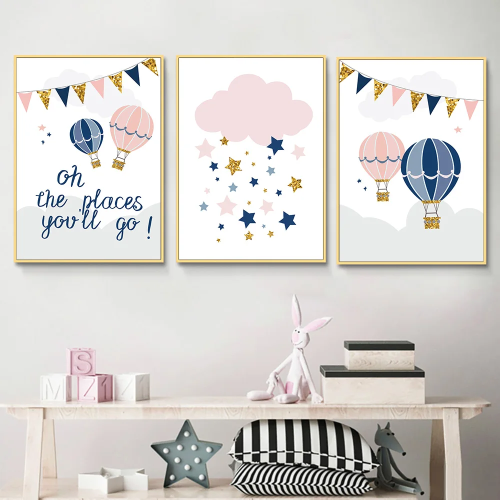 Pink Hot Air Balloon Nursery Wall Canvas Painting Posters And Prints Wall Pictures Baby Room Decor Babi Nordic Poster Painting 
Pink Hot Air Balloon Nursery Wall Canvas Painting Posters And Prints Wall Pictures Baby Room Decor Babi Nordic Poster Painting
