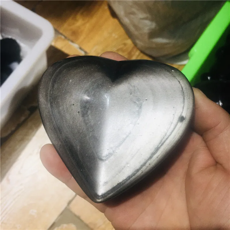 Natural Silver Obsidian Crystal Hearts Gemstones Quartz Heart Shape Crystals Healing Gift 1pcs Gifts Energy
Natural Silver Obsidian Crystal Hearts Gemstones Quartz Heart Shape Crystals Healing Gift 1pcs Gifts Energy