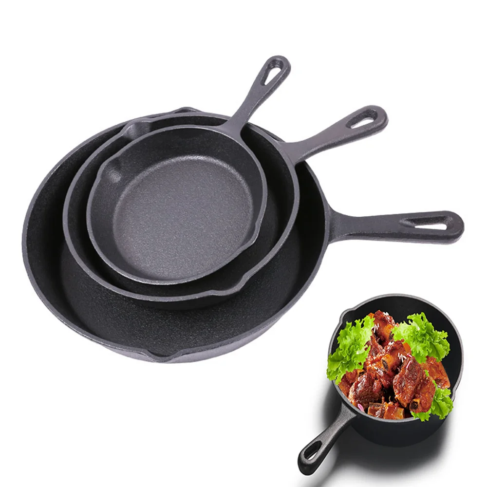 Cast Iron Western Kitchen Frying Pan Frying Steak Lamb Chop Pan Induction Cooker Universal Cookware Uncoated Pan 14/16 / 20CM
Cast Iron Western Kitchen Frying Pan Frying Steak Lamb Chop Pan Induction Cooker Universal Cookware Uncoated Pan 14/16 / 20CM