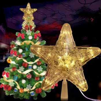 1pcs Star Lights Christmas Tree Toppers Merry Christmas Decoration for Home Xmas Led Light Ornaments New Year
1pcs Star Lights Christmas Tree Toppers Merry Christmas Decoration for Home Xmas Led Light Ornaments New Year