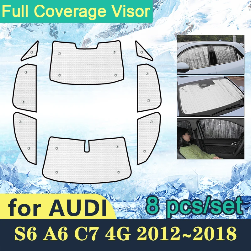 Full Covers Sunshades For Audi S6 A6 C7 4G 2012 2013 2014 2015 2016 2017 2018 Car Windshields Accessories Visor Sun Protection 
Full Covers Sunshades For Audi S6 A6 C7 4G 2012 2013 2014 2015 2016 2017 2018 Car Windshields Accessories Visor Sun Protection