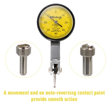 Hot Shockproof Waterproof Leverage Dial Indicator Measurement Instrument Precision Tool with 0.01mm Accuracy 0-0.8mm Measuring R
Hot Shockproof Waterproof Leverage Dial Indicator Measurement Instrument Precision Tool with 0.01mm Accuracy 0-0.8mm Measuring R