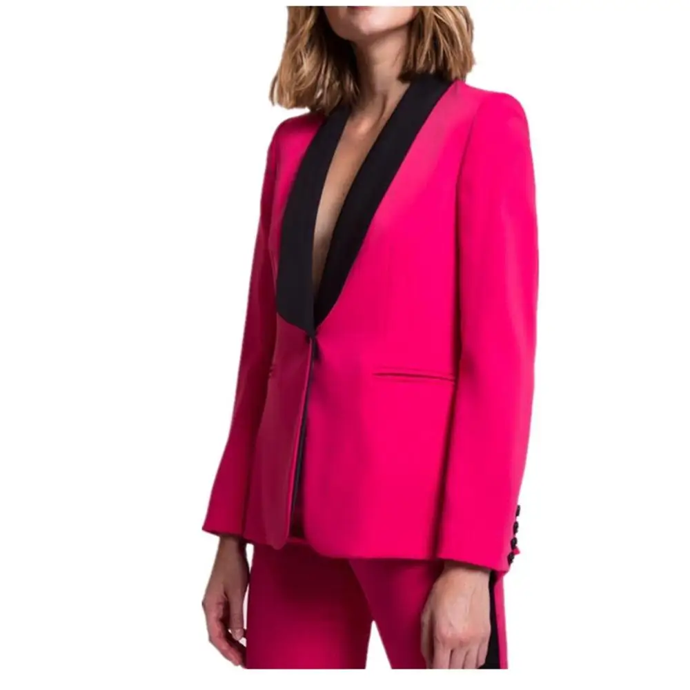 Fuchsia Women Business Pant Suits Jacket+Pants Womens Pantsuit Office Uniform Style Female Trouser Suit Custom Made
Fuchsia Women Business Pant Suits Jacket+Pants Womens Pantsuit Office Uniform Style Female Trouser Suit Custom Made