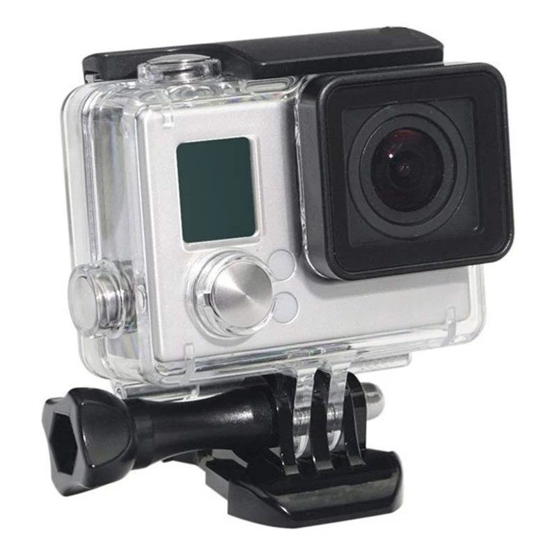 40m Underwater Waterproof Protective Housing Case Shell with Diving Filter for Go Pro Hero 3+ 4 Silver Black Action Camera
40m Underwater Waterproof Protective Housing Case Shell with Diving Filter for Go Pro Hero 3+ 4 Silver Black Action Camera