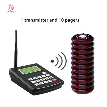 Wireless Coaster Paging System Wireless Queue Calling System for Restaurant Dessert Shop Cafe 1 Keyboard 10 Pagers
Wireless Coaster Paging System Wireless Queue Calling System for Restaurant Dessert Shop Cafe 1 Keyboard 10 Pagers