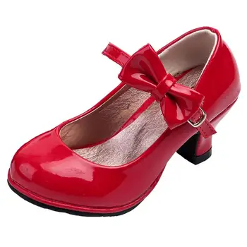 New hot princess leather dance shoes girls party bow shoes shiny Solid Red color high-heeled fashion leather shoes for kids
New hot princess leather dance shoes girls party bow shoes shiny Solid Red color high-heeled fashion leather shoes for kids