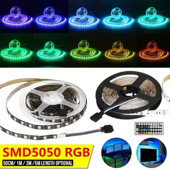 5050 SMD RGB 600 LED Strip Light 50cm/1m/3m5m Lighting Decor with 44 Key Remote Control DC 5V FPC Circuit Board Lighting Decor
5050 SMD RGB 600 LED Strip Light 50cm/1m/3m5m Lighting Decor with 44 Key Remote Control DC 5V FPC Circuit Board Lighting Decor