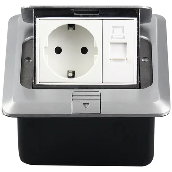 switch box with cover plate hide Pop-up Computer European standard floor socket Aluminium alloy network German UK Ground socket
switch box with cover plate hide Pop-up Computer European standard floor socket Aluminium alloy network German UK Ground socket