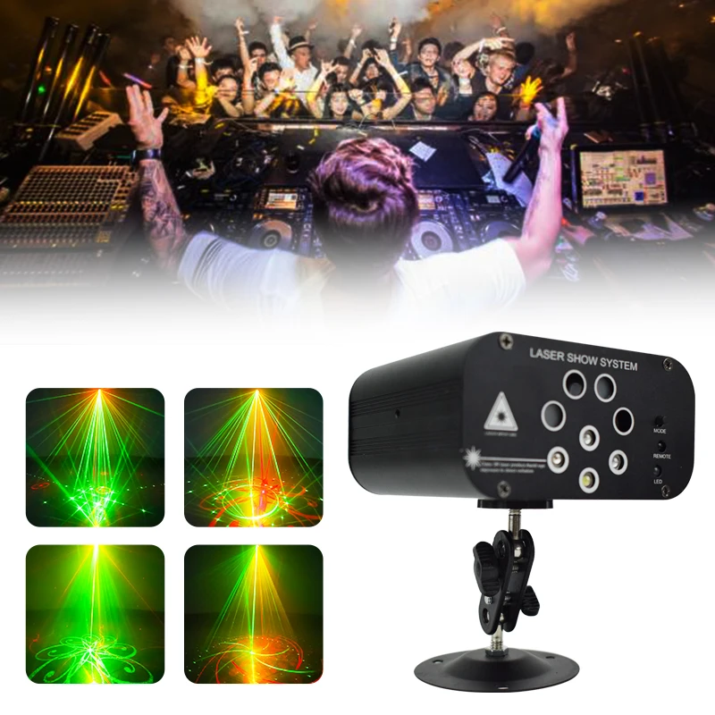 WUZSTAR Disco LED DJ Party Lights 128 Patterns Laser Christmas Projector Light for Stage Decoration RGB Colorful Lighting effect
WUZSTAR Disco LED DJ Party Lights 128 Patterns Laser Christmas Projector Light for Stage Decoration RGB Colorful Lighting effect