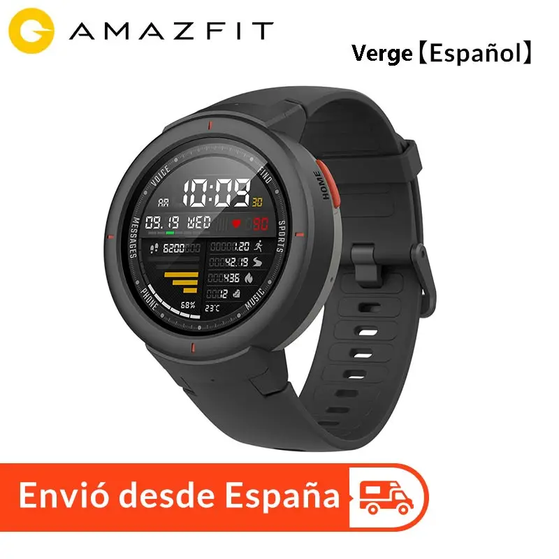Amazfit Verge English Version Smart watch 1.3-inch AMOLED Screen Dial & Answer Calls Upgraded HR Sensor GPS Smart Bluetooth
Amazfit Verge English Version Smart watch 1.3-inch AMOLED Screen Dial & Answer Calls Upgraded HR Sensor GPS Smart Bluetooth