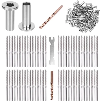 32 Pairs Left & Right Hand Thread Lag Screws and 50 Pcs 1/8 Inch Straight Wood Post Protector 
32 Pairs Left & Right Hand Thread Lag Screws and 50 Pcs 1/8 Inch Straight Wood Post Protector