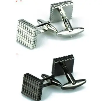 10pairs/lot Silver/Gunblack Square Copper Plating Cufflinks Checker Grid Pattern Cuff Links Men's Jewelry Business Style
10pairs/lot Silver/Gunblack Square Copper Plating Cufflinks Checker Grid Pattern Cuff Links Men's Jewelry Business Style