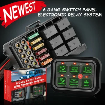 6 Gang Switch Panel Automatic Dimmable Circuit Control Box Relay System +Wiring ATV UTV Boat Marine 12V
6 Gang Switch Panel Automatic Dimmable Circuit Control Box Relay System +Wiring ATV UTV Boat Marine 12V