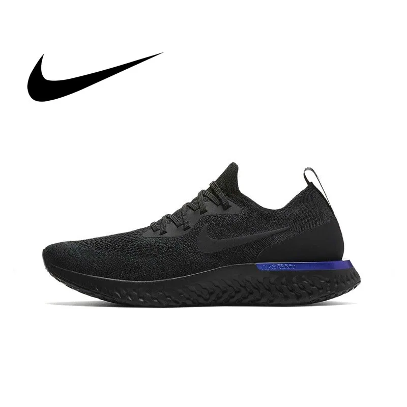 

Authentic Nike Epic React Flyknit Men Sneakers Fashion Lightweight Cozy Running Shoes Cushioning Wear-resistant Anti-slip AQ0067