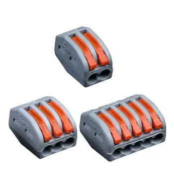 40pcs Universal Compact Wiring Terminal Block Mini Fast Connector Push In Conductor PCT-212 PCT-213 PCT-215 Home Light Indoor Co
40pcs Universal Compact Wiring Terminal Block Mini Fast Connector Push In Conductor PCT-212 PCT-213 PCT-215 Home Light Indoor Co
