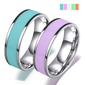 2020 Simple Stainless Steel Ring Epoxy Multicolor Titanium Steel Ring Jewelry Couple Ring Set
2020 Simple Stainless Steel Ring Epoxy Multicolor Titanium Steel Ring Jewelry Couple Ring Set