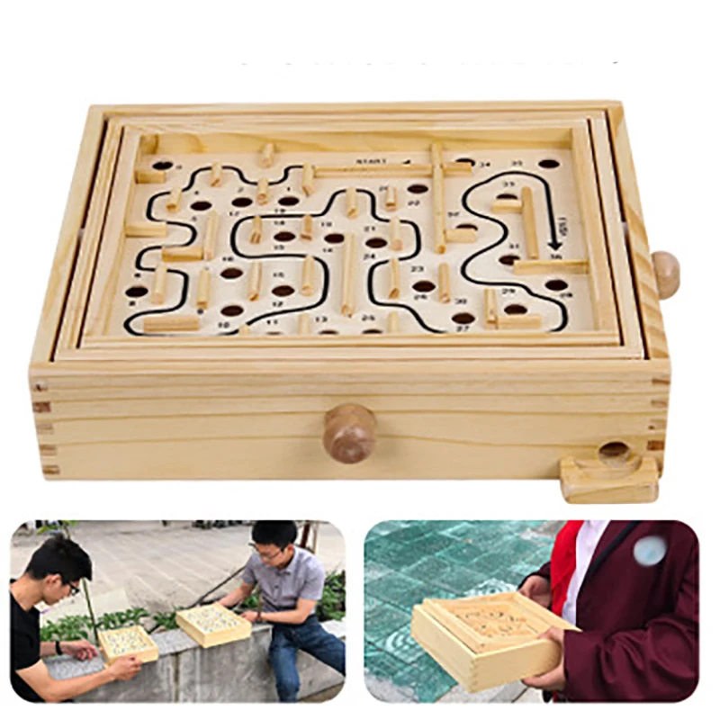 Wooden Children Adult Interactive Board Game Balance Ball Game Intelligence Labyrinth Puzzle Entertainment Table Game
Wooden Children Adult Interactive Board Game Balance Ball Game Intelligence Labyrinth Puzzle Entertainment Table Game