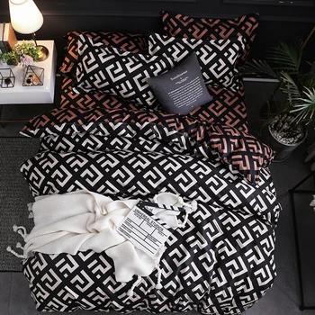 Bedding set Duvet Cover Comforter King Size Queen Size Sets square pattern Printing Bedding Set AB
Bedding set Duvet Cover Comforter King Size Queen Size Sets square pattern Printing Bedding Set AB