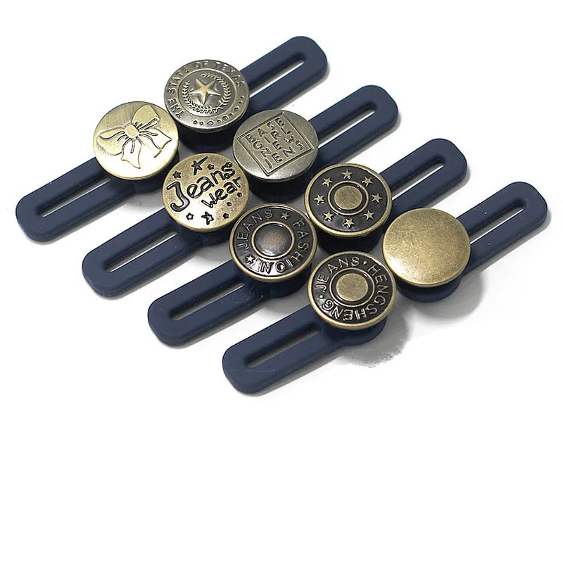 Vintage Metal Buttons For Jeans Expander Multifunction Waist Stretch Pants Button Extender Detachable Buckle Sewing accessories
Vintage Metal Buttons For Jeans Expander Multifunction Waist Stretch Pants Button Extender Detachable Buckle Sewing accessories