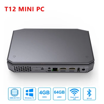 2020 new T12 Windows 10 mini pc AMD A4-7210 2.4G 5G WIFI 1000M Lan Bluetooth 4GB 64GB USB HDMI HD Computer PC
2020 new T12 Windows 10 mini pc AMD A4-7210 2.4G 5G WIFI 1000M Lan Bluetooth 4GB 64GB USB HDMI HD Computer PC