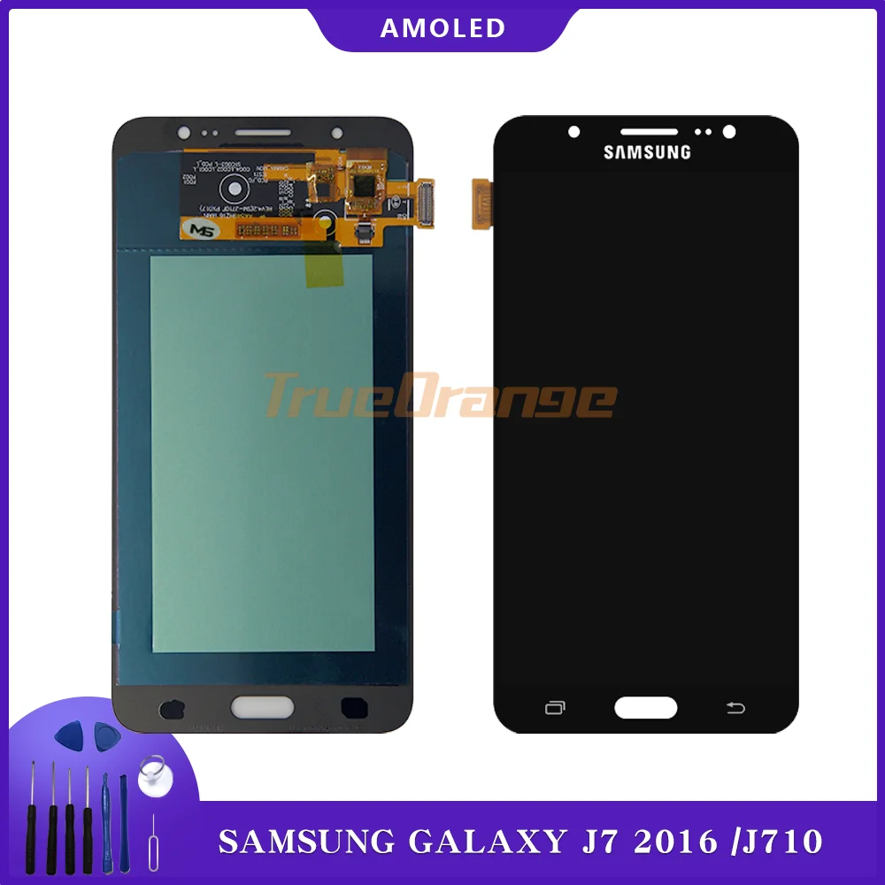 Original Amoled lcd For Samsung Galaxy J7 2016 J710 LCD Display and Touch Screen Digitizer Assembly SM-J710F J710M J710H J710FN
Original Amoled lcd For Samsung Galaxy J7 2016 J710 LCD Display and Touch Screen Digitizer Assembly SM-J710F J710M J710H J710FN