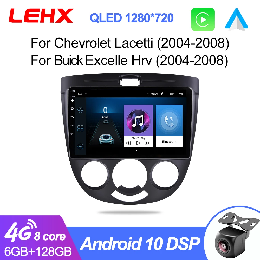 Автомагнитола LEHX мультимедийный плеер на Android 10 с восьмиядерным процессором gps