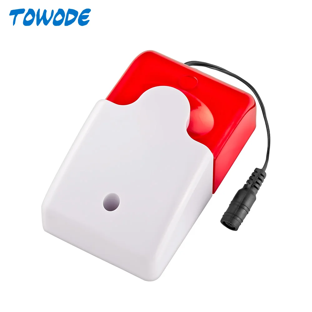 Towode Wireless Strobe Siren Sound Alarm Strobe Flashing Red Light Sound Siren for G90B Plus S1WG S3 Alarm System
Towode Wireless Strobe Siren Sound Alarm Strobe Flashing Red Light Sound Siren for G90B Plus S1WG S3 Alarm System