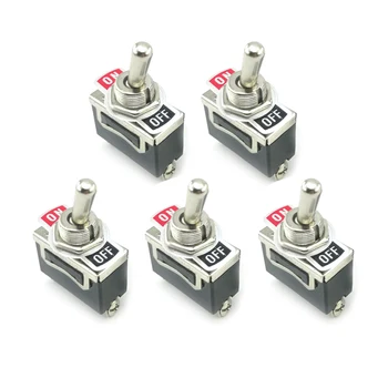 5PCS 10A 125V 6A 250V ON/OFF Heavy Duty Toggle Flick Switch Car Dash Light Metal SPST Switch For Switch Mains Electricity
5PCS 10A 125V 6A 250V ON/OFF Heavy Duty Toggle Flick Switch Car Dash Light Metal SPST Switch For Switch Mains Electricity