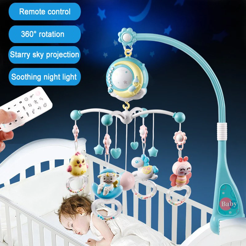 Baby Rattle Music Crib Mobile with Timing Function Projector and Lights Adjustable Volume Player & Toy
Baby Rattle Music Crib Mobile with Timing Function Projector and Lights Adjustable Volume Player & Toy