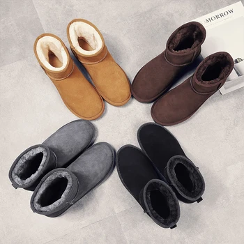 FL JUMPMORE Australia Women Snow Boots Genuine Cowhide Leather Ankle Boots Warm Winter Boots Woman shoes large size 35-46
FL JUMPMORE Australia Women Snow Boots Genuine Cowhide Leather Ankle Boots Warm Winter Boots Woman shoes large size 35-46