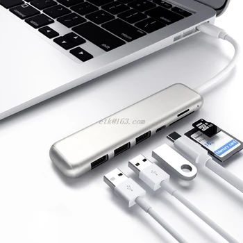 USB C HUB Type C To USB3.0 Splitter with TF SD Reader Slot for MacBook/MacBook Pro/ Samsung /Huawei
USB C HUB Type C To USB3.0 Splitter with TF SD Reader Slot for MacBook/MacBook Pro/ Samsung /Huawei