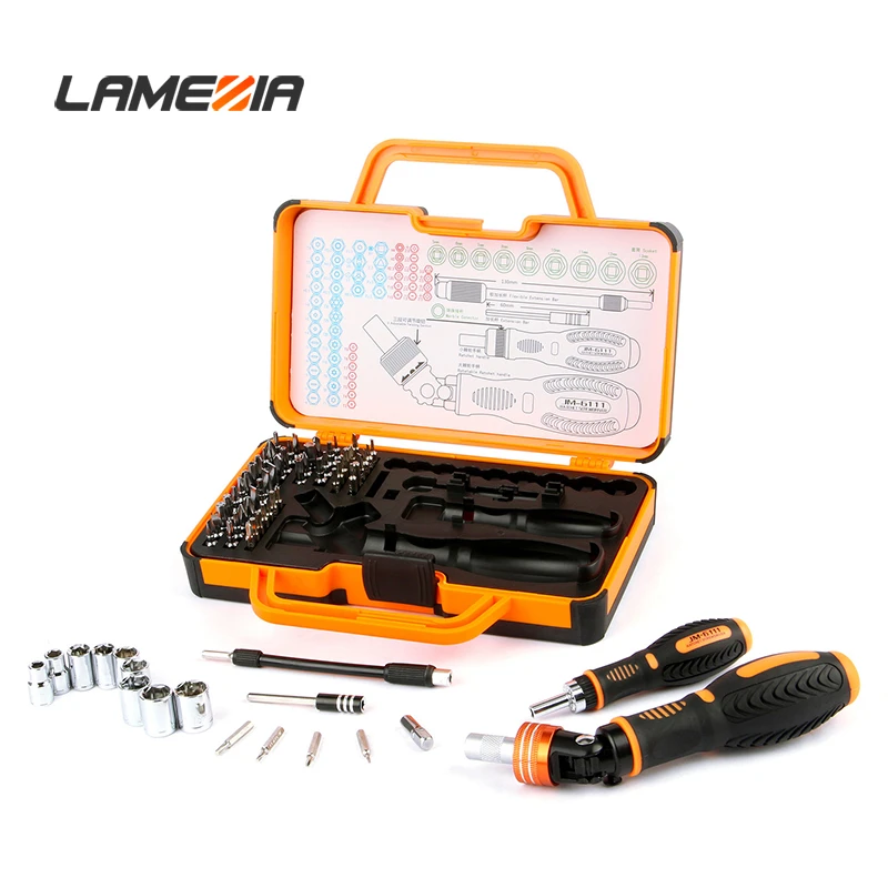 LAMEZIA 69 In 1 Ratchet Precision With Handle Screwdriver Set Screw Driver Repair Tool Kit For Car Bicycle
LAMEZIA 69 In 1 Ratchet Precision With Handle Screwdriver Set Screw Driver Repair Tool Kit For Car Bicycle