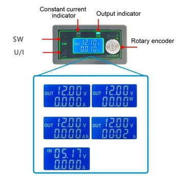 50V 12A 600W Programmable CNC Step-down Power Supply Module LCD Digital Display X6HD
50V 12A 600W Programmable CNC Step-down Power Supply Module LCD Digital Display X6HD