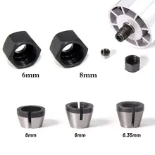 5Pcs/set Trimmer Collet Chuck Router Bit With Nut Milling Engraving Trimming Machine 1/4" 6mm 6.35mm 8mm Collet Mounting Nut
5Pcs/set Trimmer Collet Chuck Router Bit With Nut Milling Engraving Trimming Machine 1/4" 6mm 6.35mm 8mm Collet Mounting Nut