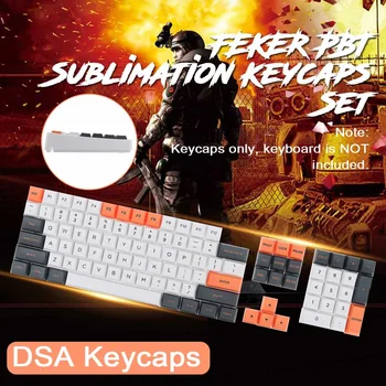 FEKER 61 Keys 104 Keys PBT Sublimation Keycaps Thermal Sublimation Process DSA Height
FEKER 61 Keys 104 Keys PBT Sublimation Keycaps Thermal Sublimation Process DSA Height